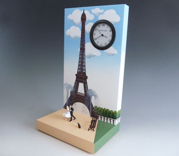 Eiffel Tower Clock by Pascale Judet